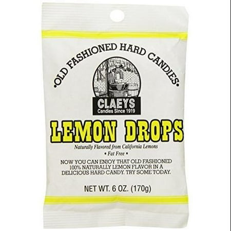 - Claey's Fat-Free Old Fashioned Lemon Drops Hard Candies, 6 Oz.