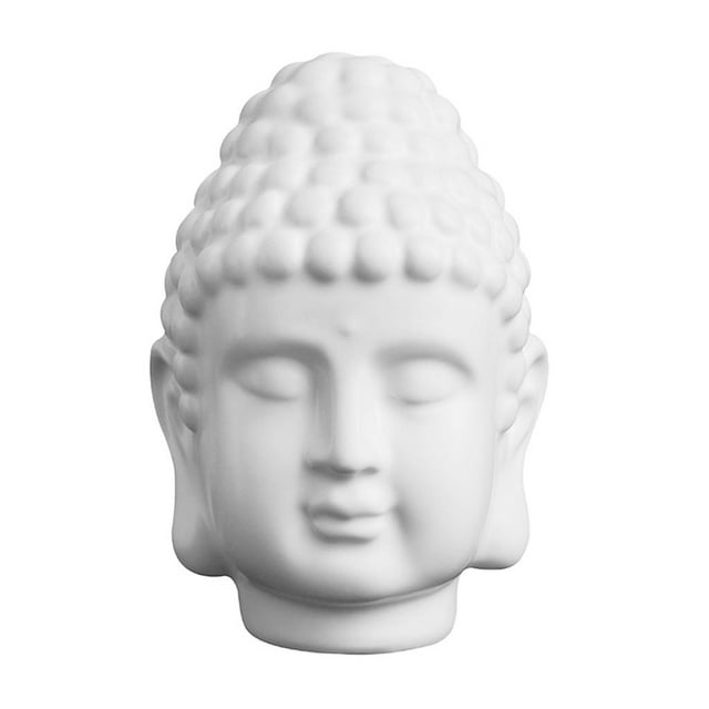 Figuras decorativas para el hogar de la estatua de Buda del budismo del Blanco