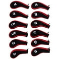 thumbnail image 2 of stanreset 12pcs Golf Headcovers Zipper Golf Club Headcover Golf Club Headcovers Golf Iron Covers Headcovers Red, 2 of 5