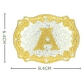 thumbnail image 5 of Belt Buckle Western Cowboy Initial Letter A - Z Rodeo Belt Buckle For Unisex, 5 of 7