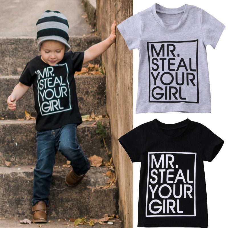 Steal Your Girl Toddler Baby Boy Short Sleeve Shirts Mr 