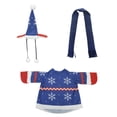 thumbnail image 3 of Sunshinehomely Holiday Goose Statue Costume, Festive Polyester Clothing for Decorative Garden Geese, Christmas Goose Dress Up Decor for Yard Accents, Patios and Entryways, 3 of 9