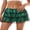Green, variant on Women Mini Skirt, Vintage Elastic Waist Lace Skirt Patchwork Summer Layered Skirt for Casual Daily