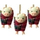 thumbnail image 1 of Cerdos en mantas, decoración navideña, colgante de cerdo de Navidad de dibujos animados lindo hecho a mano con accesorios de cerdito de madera, adorno divertido para árbol de Navidad para decoración n, 1 of 7