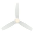 thumbnail image 5 of Atlantis Indoor and Outdoor 3-Blade Pull Chain Ceiling Fan 52in Matte White with 3000K LED Light Kit, 5 of 6