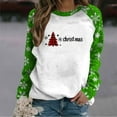 thumbnail image 2 of Makaor Women's Sweatshirts Long Sleeve Christmas Crew Neck Tops Color Block Pullover Tees Cute Outfits Clothes, 2 of 4