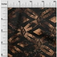 thumbnail image 2 of oneOone Viscose Chiffon Chocolate Brown Fabric Geometrical Water Color Sewing Craft Projects Fabric Prints By Yard 42 Inch Wide, 2 of 4
