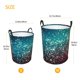 thumbnail image 3 of Fotbe Colorful Rainbow Glitter Cesto de Ropa con Asas, Cesto Impermeable de Gran Capacidad, Bolsa de Lavado para Dormitorio, Cesto de Ropa con Ruedas y Asas-Medium, 3 of 6