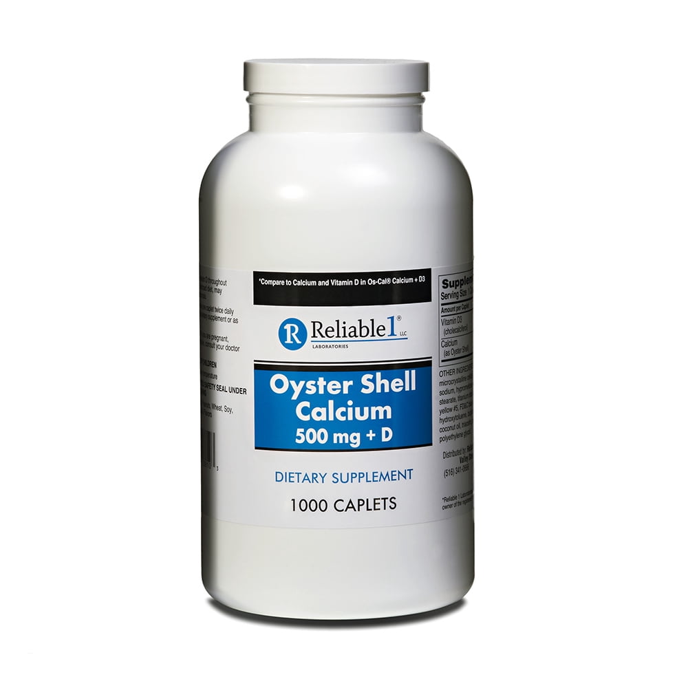 Oyster Shell Calcium 1000 Caplets Generic for OSCAL Calcium + D3 with