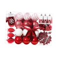thumbnail image 2 of Adornos decorativos navideños para decoración de de Navidad, surtido de decoraciones para de Navidad para patio, año Nuevo, aniversario, Rojo, 2 of 8