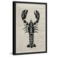 thumbnail image 2 of "Lobster Contour" Framed Painting Print, 2 of 5