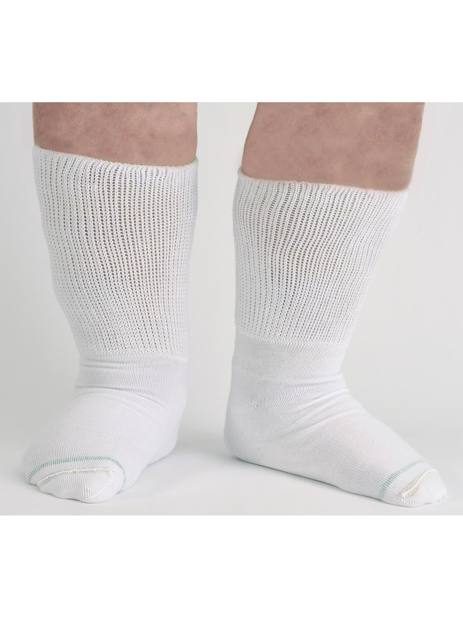Men's Large Extra Wide Sock Mens Bariatric Diabetic Crew Socks Shoe Sizes 11-16 