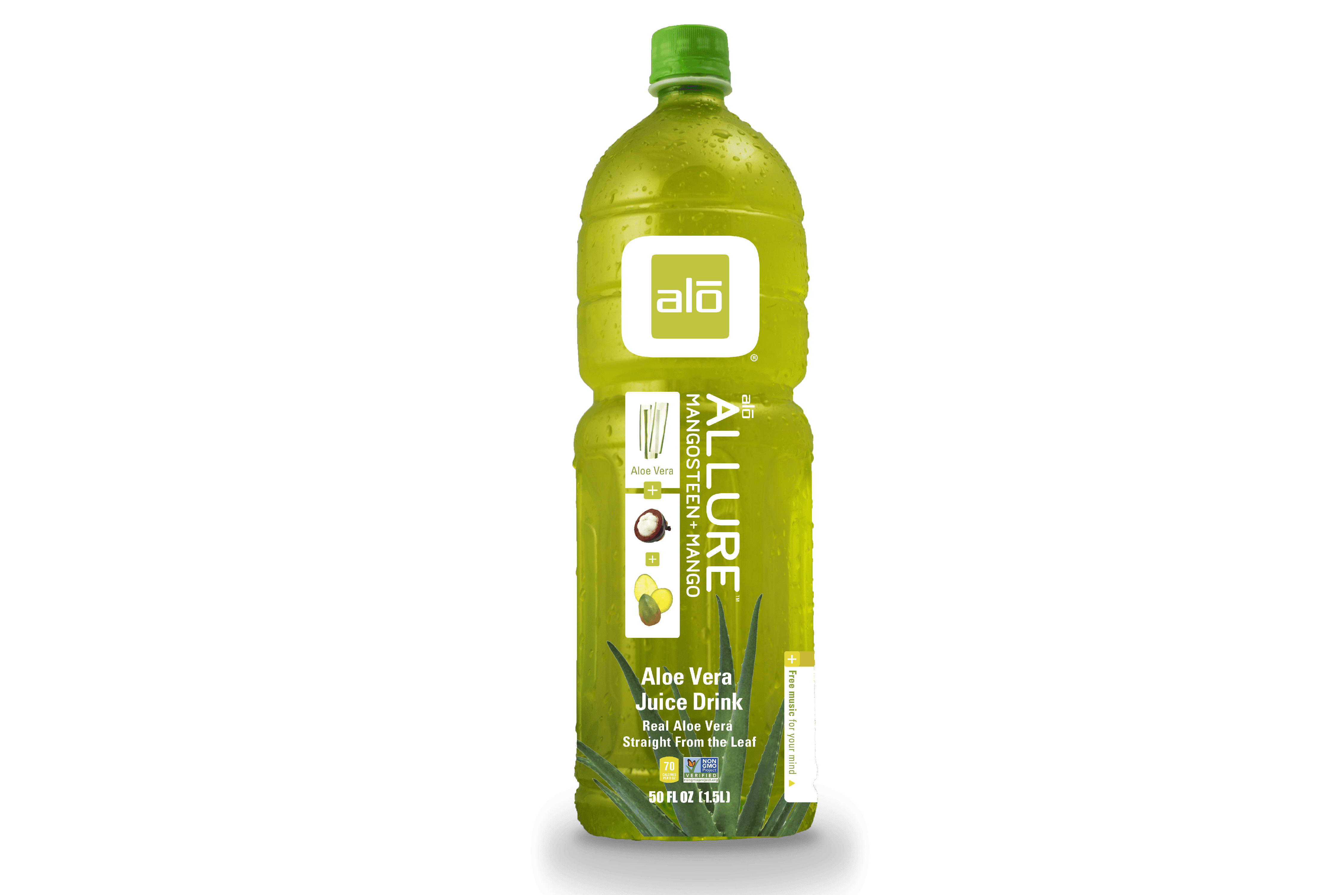 Alo Allure Aloe Vera Juice Drink, Mangosteen & Mango, 50.7 Fl Oz, 1