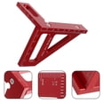 thumbnail image 2 of Triangle Scriber Carpenter Ruler Woodworking Ruler Square 45/90 Degree Protractor, 2 of 8