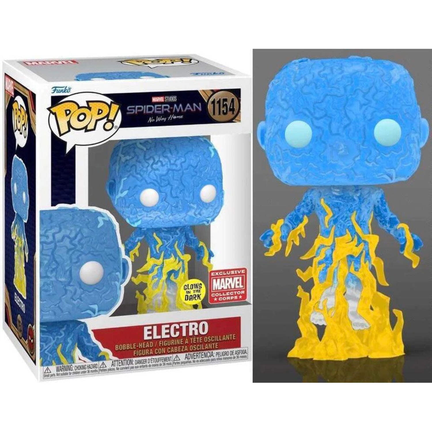 Funko POP! Spider-Man No Way Home Electro (Glow) Exclusive +