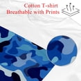 thumbnail image 2 of Tshirts Shirts for Men,Tshirts Shirts for Women,Classic Blue Sea Camouflage,2XL, 2 of 5