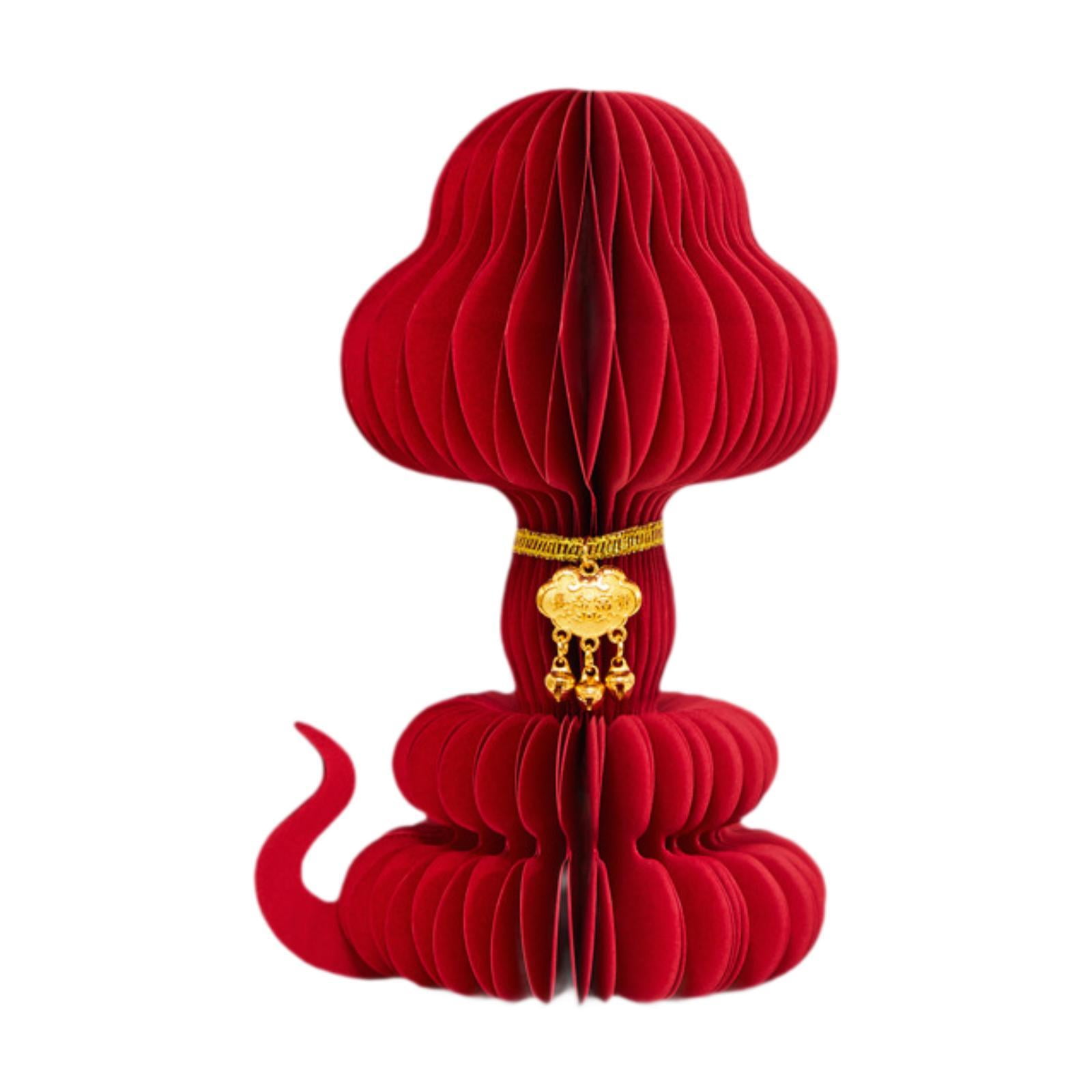 TISHITA Snake Figurine Chinese Zodiac Snake Statue Desk Centerpiece Paper Sculpture Ornament Souvenir Gift Feng Shui Decor Charming Paper Craft Suitable for 2 Style B