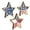 A003- Style C, variant on Patriotic Decor Rustic Farmhouse Wood Star Decorations Fourth of July Red White Blue Home Decor for Wall Shelf Table Centerpiece 3 Pack