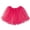 Hot Pink, variant on Hot Pink Little Girls Tutu Ruffle Edge 3-Layer (4 mo - 3T)