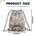 thumbnail image 2 of Kawaii Party Drawstring Bags 24Pack, LA BB Birthday Party Supplies Goodies Bags, Party Girls Drawstring Bags for Theme Kid's Party (6 Style), 2 of 6