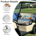 thumbnail image 6 of Binienty Boho Dragonfly Golf Cart Seat Covers Blanket for Ezgo Txt Club Car Golf Cart Bench Cover Front Soft Elastic Golfcart Seat Towel Blanket, Easy to Install and Clean, 6 of 8