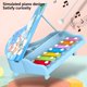 thumbnail image 4 of Set de instrumentos musicales para niños | Pandereta y xilófono de plástico azul | Percusión educativa para niños de 1 a 3 años | Coordinación mano-ojo y desarrollo del sonido, 4 of 6