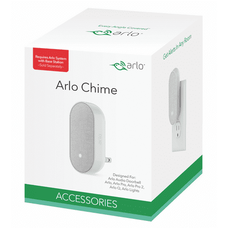 Arlo Smart Doorbell Chime - Wire-Free, Smart Home Security, Siren and Silent Mode (AC1001) - Pairs with Arlo Audio