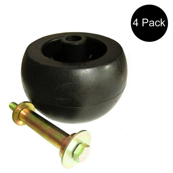RAParts Four New Deck Wheel/Roller Kits Fits Kubota, Fits Exmark, Fits Toro 103-7263 103-4051 103-3168