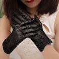 thumbnail image 4 of Guantes sexis de verano para mujer con protección solar Uv, guantes cortos para el sol para mujer, guantes de encaje de seda de hielo a la moda para conducir con pantalla táctil fina, G02e, 4 of 5