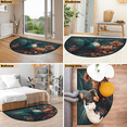 thumbnail image 7 of CURLYOOT Floral Bird Hummingbird Half Round Door Mat, Indoor Outdoor Entrance Rug, Semi Circular Area Rug, Non Slip Washable Absorbent Doormat, Laundry Room Rug 40'' x 63'', 7 of 7