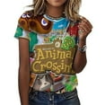 thumbnail image 3 of Animal Crossing Womens T-shirts Crewneck Shirts Blouse Short Sleeve Tee Shirts Girls Tops 2XL, 3 of 8