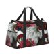 thumbnail image 2 of Balery Eagle With Hat And Roses Bolsa de Gimnasio para Mujeres, Bolsa de Viaje con Bolsillo Húmedo, Bolsa de Fin de Semana para Mujeres, Bolsa de Viaje Resistente al Agua, 2 of 7