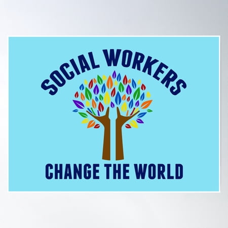 Social Work Inspirational Quote Poster Wall Art, Modern Wall Decor, 8x12 UNFRAMED