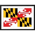 thumbnail image 2 of Art.com Maryland - State Flag Art Print by Lantern Press, Black Frame Wall Art, 23" x 17", 2 of 5