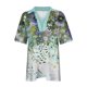 thumbnail image 5 of Tops Cortos para las Mujeres Blusas Impresas Manga Corta Turndown Collar Camiseta, Tops de Blusa para las Mujeres Casual, 5 of 5