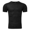thumbnail image 5 of GZWYHT Mens T-Shirts,Compression Shirt Men Printed Casual Muscle Round Neck Tank Top Body Shaper Slimming T Shirt Base Layer Sports Shapewear Tshirts Shirts,Workout Shirts Black XL, 5 of 8