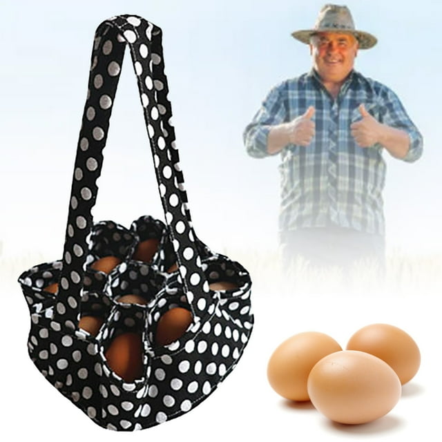 Sac de Rangement Léger et Portable pour Oeufs avec Poignée pour un Transport Sécurisé des Aliments de Cuisine et des Articles Ménagers