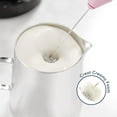 thumbnail image 2 of Powerful Milk Frother Handheld Foam Maker, Mini Whisk Drink Mixer for Coffee, Cappuccino, Latte, Matcha, Hot Chocolate, With Stand, Pink, 2 of 7