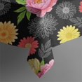 thumbnail image 5 of Pioneer Flower Floral Print Pattern Square Tablecloth, Waterproof Wipeable Spillproof Washable Table Cover for Home Kitchen Party Decor, 52"x52", 5 of 6
