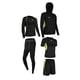 thumbnail image 1 of Chándal 5 en 1 para hombre, ropa de compresión para gimnasio, pantalones, fútbol, ​​running Verde XL, 1 of 9