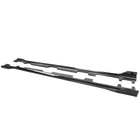 Ikon Motorsports Side Skirts Compatible With 2018-2022 Honda Accord IKON Style Side Skirts Extension Rocker Panels Guard ABS Gloss Black 2PCS