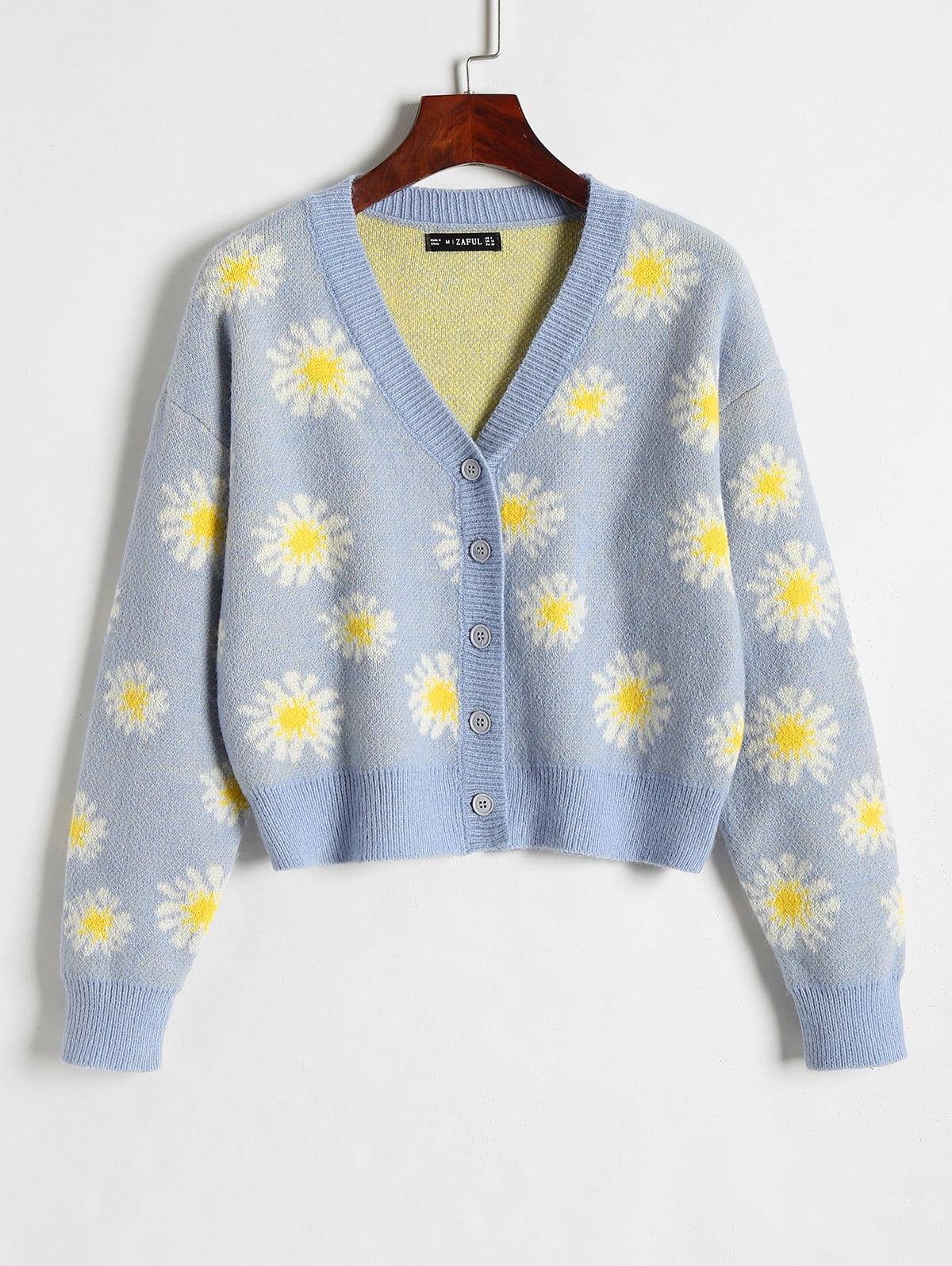 ZAFUL for Women Floral Drop Shoulder 