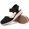 thumbnail image 2 of Ataiwee Women's Platform Wedge Heel Espadrille Sandals - Hook-and-Loop Closure with Ankle Strap, Comfortable Insole, lightweight Rubber Sole, Close-Toe Casual Summer Sandals., 2 of 6