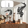thumbnail image 3 of Wosthever Decoraciones de pared personalizadas negras para dormitorio, decoración única de melodía de hierro para dormitorio de estilo Decoración del hogar, 3 of 6