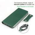 thumbnail image 3 of Wallet Case for iPhone 12 Mini with RFID Blocking Card Slots,Headset Winder,Flip Folio Magnetic Closure,Kickstand,Cash Pockets Wrist Strap Cover Case for iPhone 12 Mini 5.4",Deep Green, 3 of 18