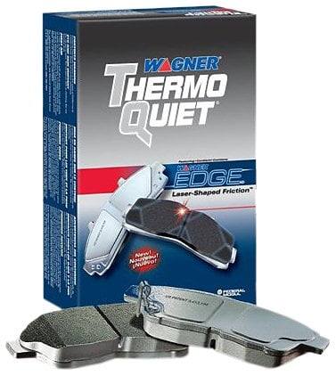 Front Wagner ThermoQuiet QC1169A Ceramic Disc Pad Set With Installation Hardware
