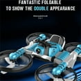 thumbnail image 6 of 2 in 1 Professional Hand Gesture Operated Rc Quadcopter Drones Radio Control Toys Mini RC Motorcycle Drone, Motorbike Drone for Kids Single Remote Watch Remote Blue, 6 of 9