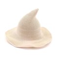 thumbnail image 1 of Sombrero de pescador decorativo, sombrero de bruja de Halloween de punto de mago de hilo de algodón, sombrero mágico plegable, spire, 1 of 5