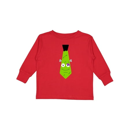 

Inktastic Halloween Cute Frankenstein Tie Gift Toddler Boy or Toddler Girl Long Sleeve T-Shirt