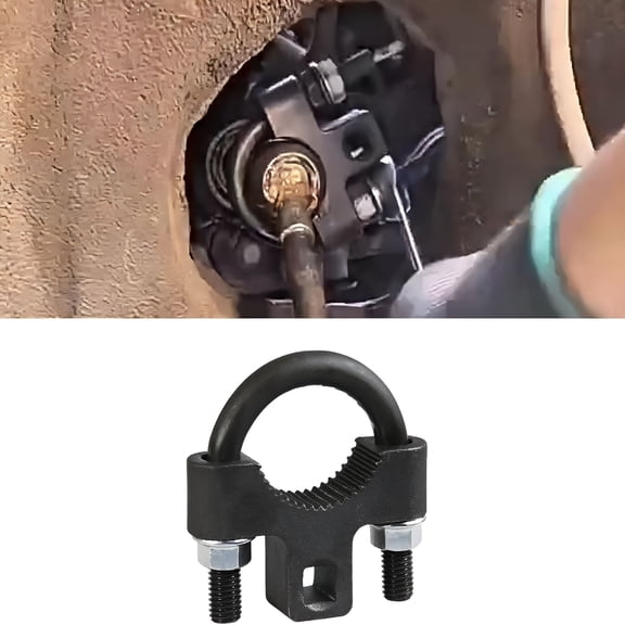 CURYMAY Inner Tie Rod Removal Tool,3/8" U-Shaped Inner Tie Rod Tool with Non-Slip Teeth,Carbon Steel Inner Low Profile Tool for Car Chassis Rocker,Vehicle Tie Rod Installation Accessories